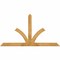 Ekena Millwork Richland Rough Sawn Timber Gable Bracket, Western Red Cedar, 72"W x 39"H x 4"D x 4"F, 13/12 Pitch GBW072X39X0404RIC00RWR - alternate 1